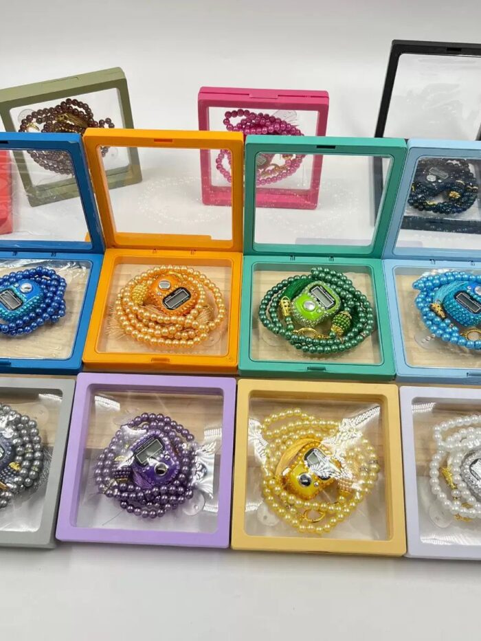 2 In 1 stoned Tally Counter with Tesbih